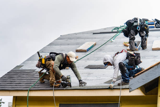 Professional Gutter Installation technician working in Oneida, NY